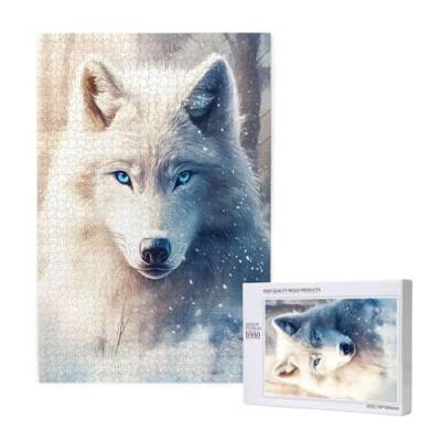 Puzzle 1500 Teile Tier Puzzles für Erwachsene Hund HD Puzzel Anspruchsvolles und Lustig Kreatives Unterhaltungsspiel, DIY Holzpuzzle für Erwachsene Als Feiertage Zimmer Deko Geschenk fur Frauen M-1794 von Yeogcohe